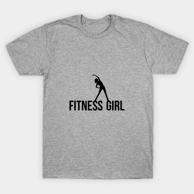 Fitness Girl T-Shirt by cypryanus